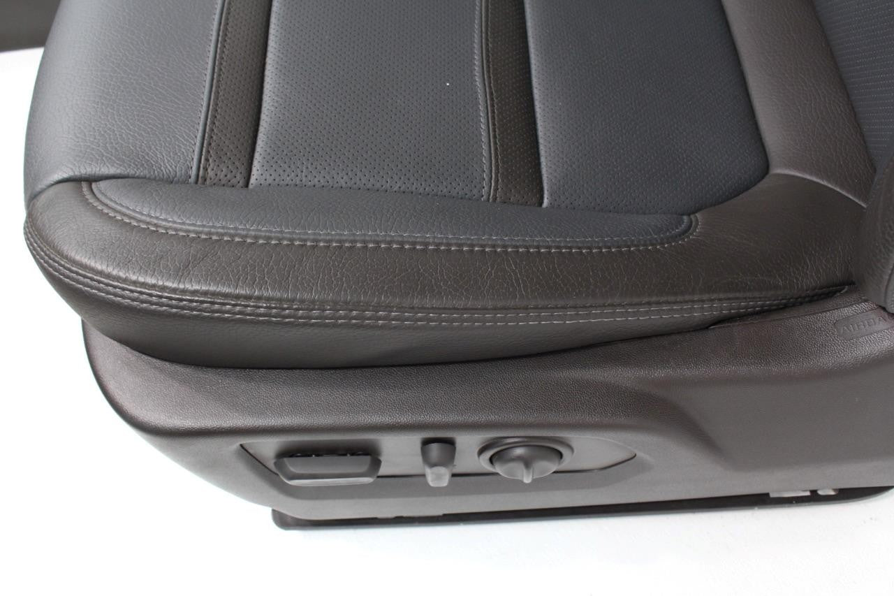 20-22 Sierra Denali Leather Seats Heated Cooled Door Panels Console, Brown Blue