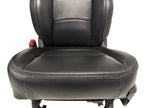 2002 - 2018 Dodge Ram Seats Set, Crew Cab Katzkin Black Leather Powered Heated