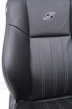 2011 - 2023 Chrysler 300 S Black Leather Front Seats, White Stitching, Heated