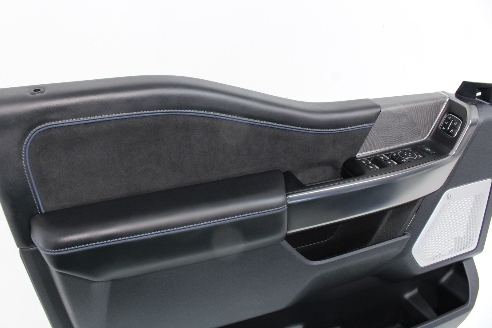 2023-2026 Ford Super Duty Platinum Front Door Panels Set | Black Onyx & Blue OEM