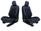 24-26 Mustang Dark Horse Coupe Seats Set, Black Indigo Blue Leather Suede