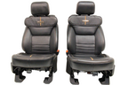 2023 + Ford Super Duty Platinum Seats Set, Black Leather Max Recline Massaging