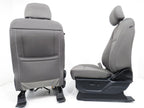 2015 - 2022 Ford F-150 Super Duty Front Seats, XLT Gray Cloth w/ Power Driver