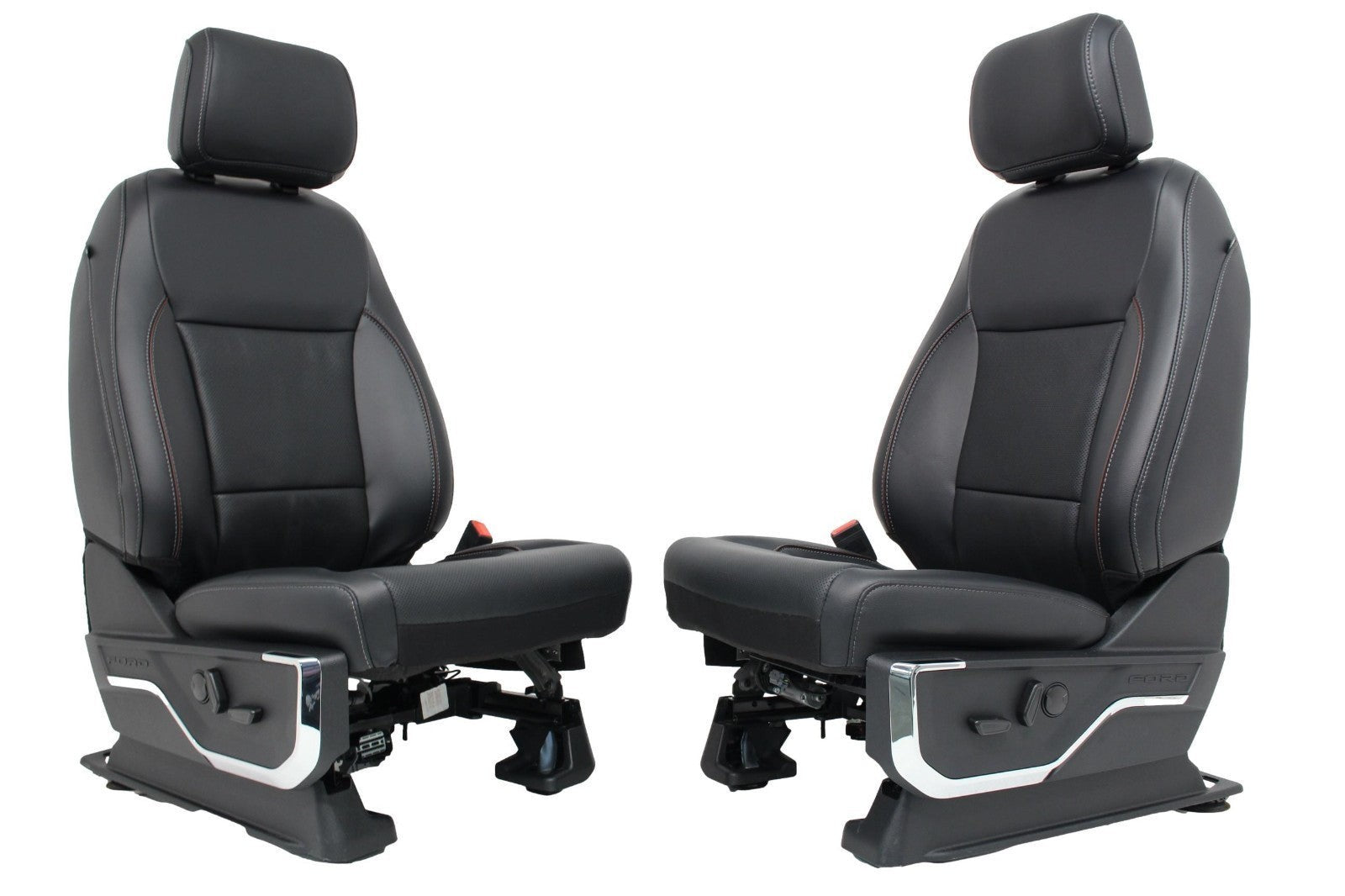 2023+ Ford Super Duty Seats Set, Crew Lariat Sport Black Leather Brown NEW