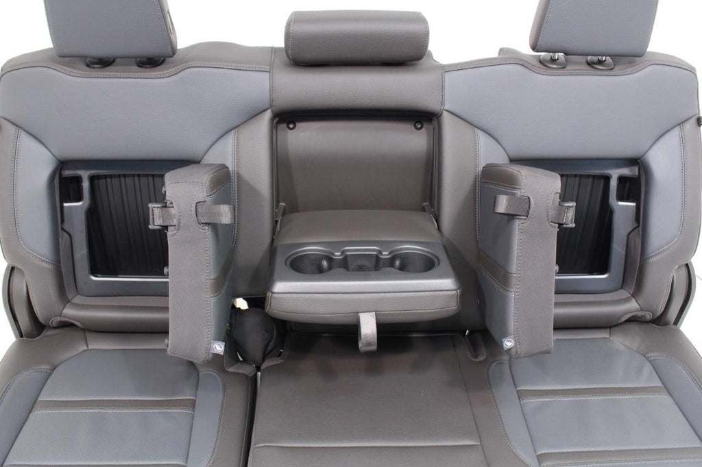 20-22 Sierra Denali Leather Seats Heated Cooled Door Panels Console, Brown Blue
