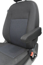 2015 - 2026 Ford Transit Front Seats, Charcoal Cloth w/ Heated Power Driver Seat