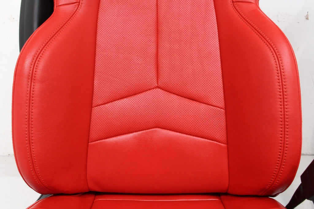 2020 - 2025 Chevy Corvette C8 Seats GT1 Adrenaline Red Leather 8-Way Power