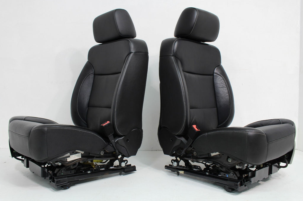 2014 - 2019 Sierra Chevy Silverado Front Seats, LTZ Power Black Leather, Heated