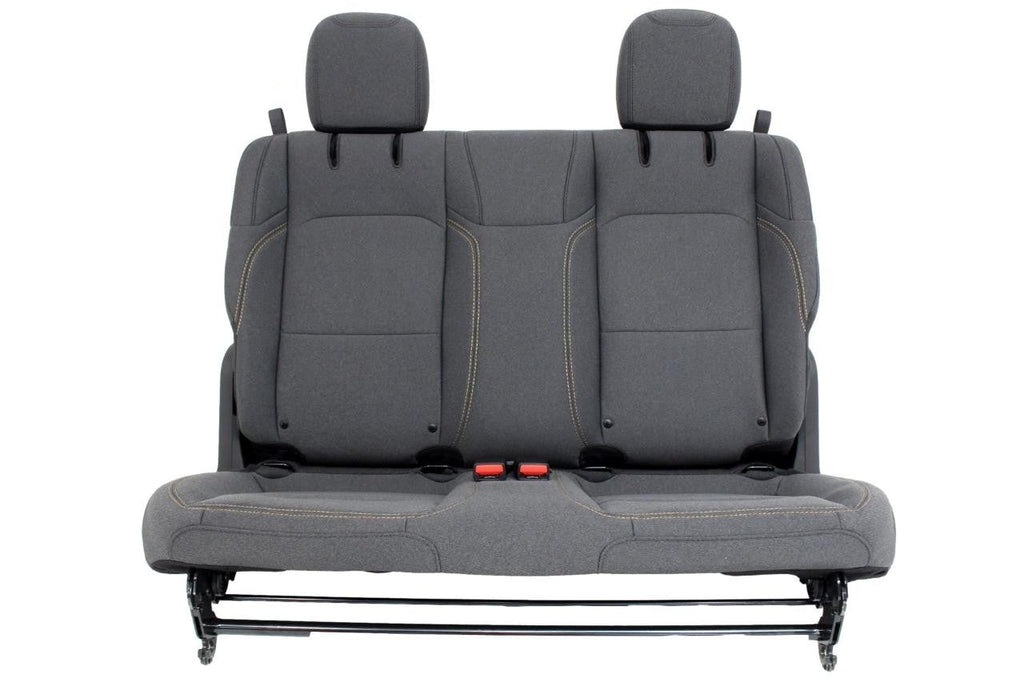 2019 - 2024 Jeep Wrangler JL 2-Door Dark Gray YY4 Cloth Rear Bench Seat MINT OEM