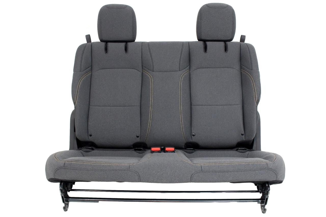2019 - 2024 Jeep Wrangler JL 2-Door Dark Gray YY4 Cloth Rear Bench Seat MINT OEM