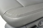 2009 - 2014 Ford F150 Front Seats, XLT Steel Gray Leather w/ Power Driver Seat