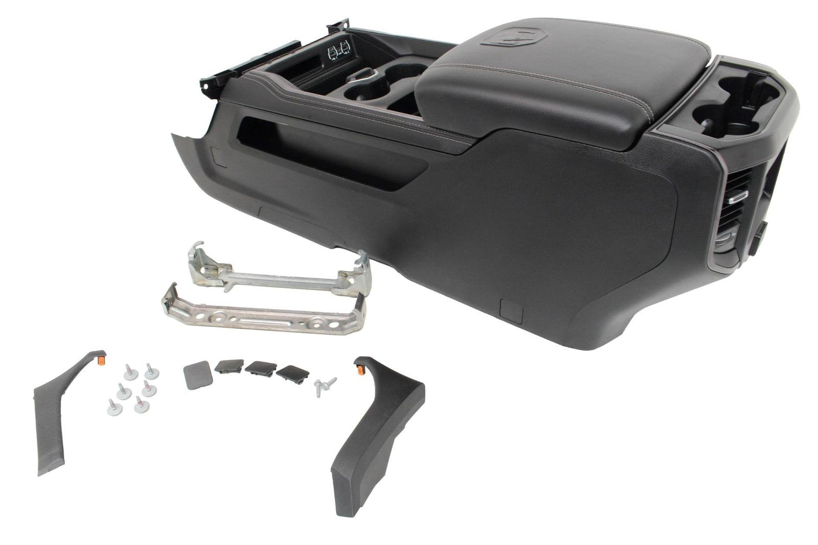 2019 - 2022 Dodge Ram 2500 3500 Black Center Console Kit with Brackets Hardware