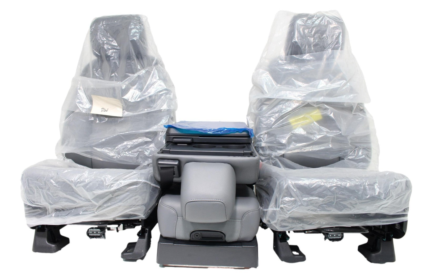 2015 - 2025 Ford F150 Super Duty Vinyl Bucket Seats w/ WorkStation Jump Seat