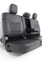 2021 - 2026 Ford F150 Super Duty Rear Seats, Crew Cab Black Leather Lariat Brown