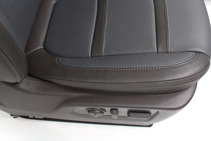 20-22 Sierra Denali Leather Seats Heated Cooled Door Panels Console, Brown Blue