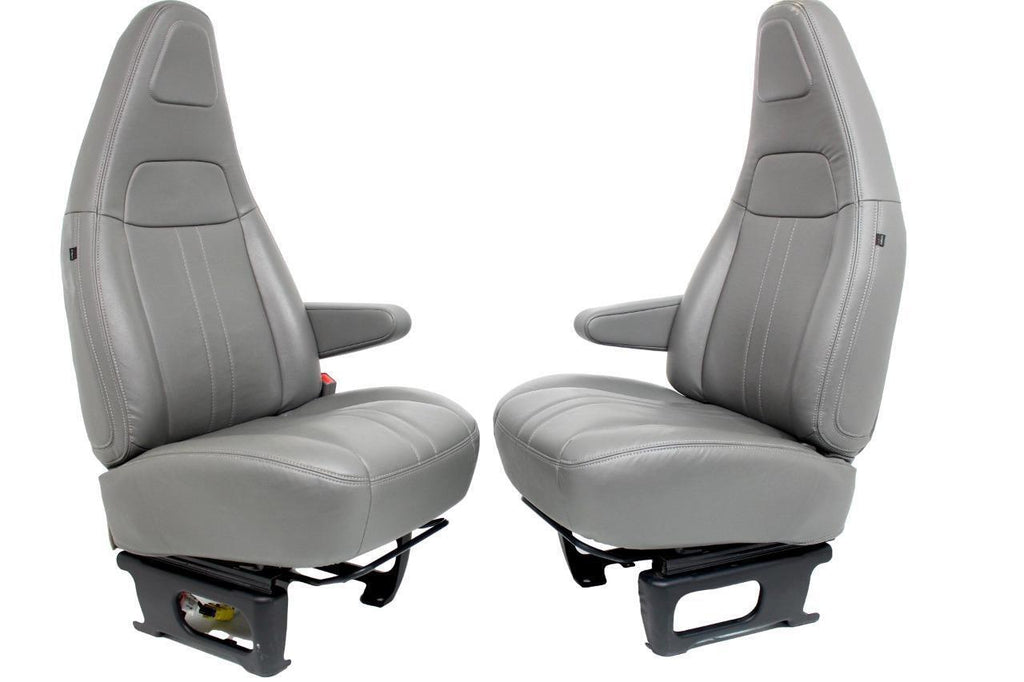 Chevy Express Seats / GMC Savana Seat Van Gray Vinyl Bucket Seats 1997 - 2018