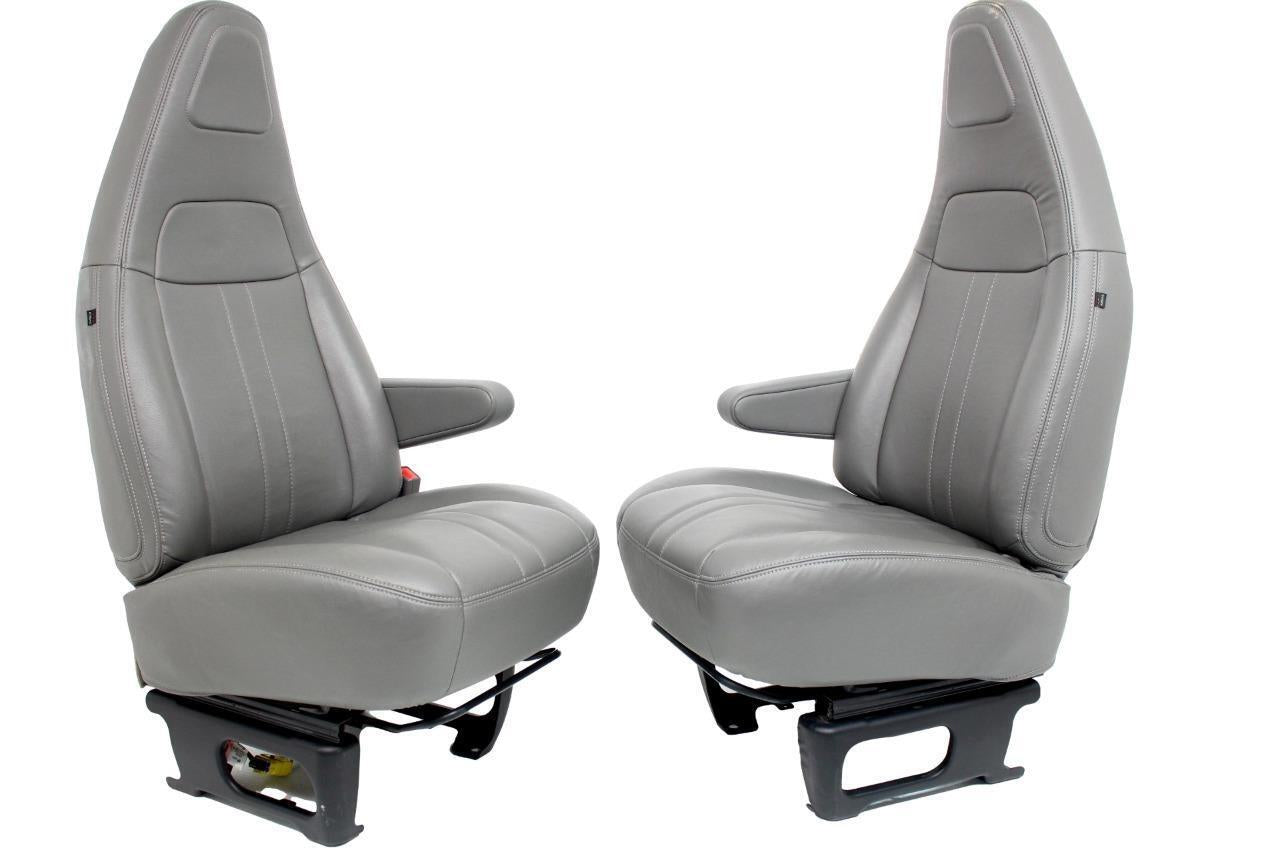 Chevy Express Seats / GMC Savana Seat Van Gray Vinyl Bucket Seats 1997 - 2018