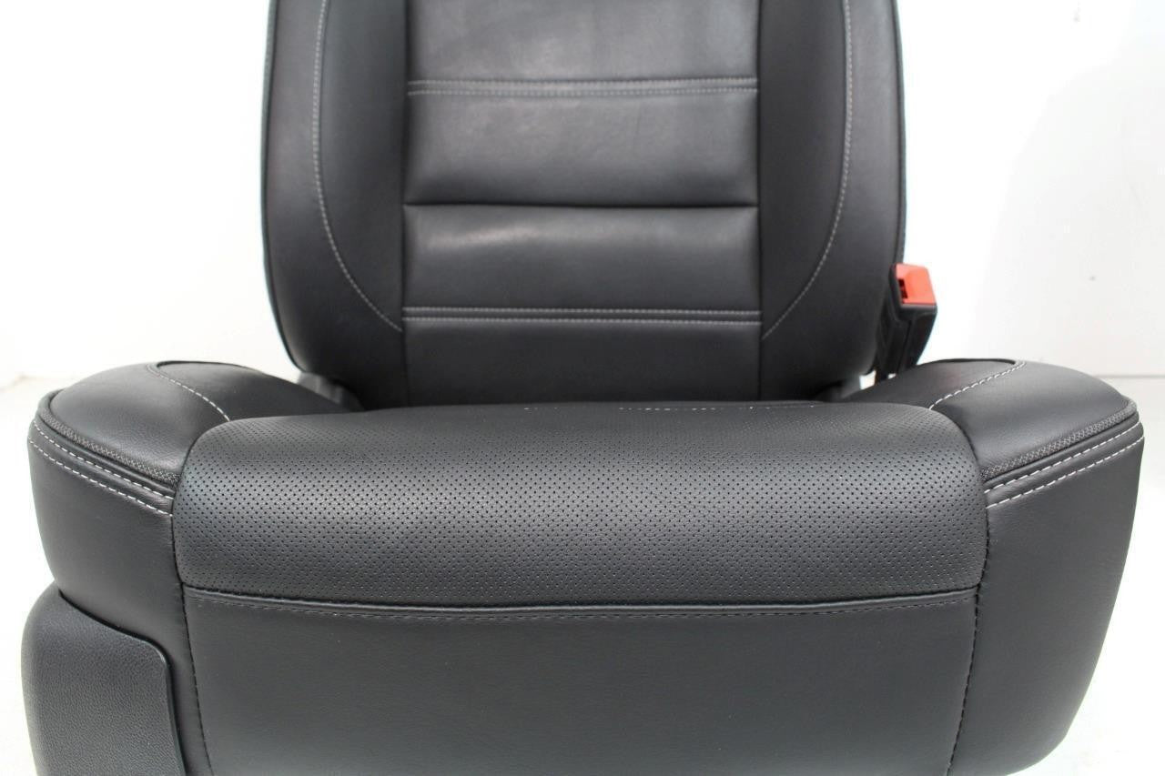 2018-2020 GMC Yukon Denali Front Seats, OEM Black Leather Heated Ventilated Cool