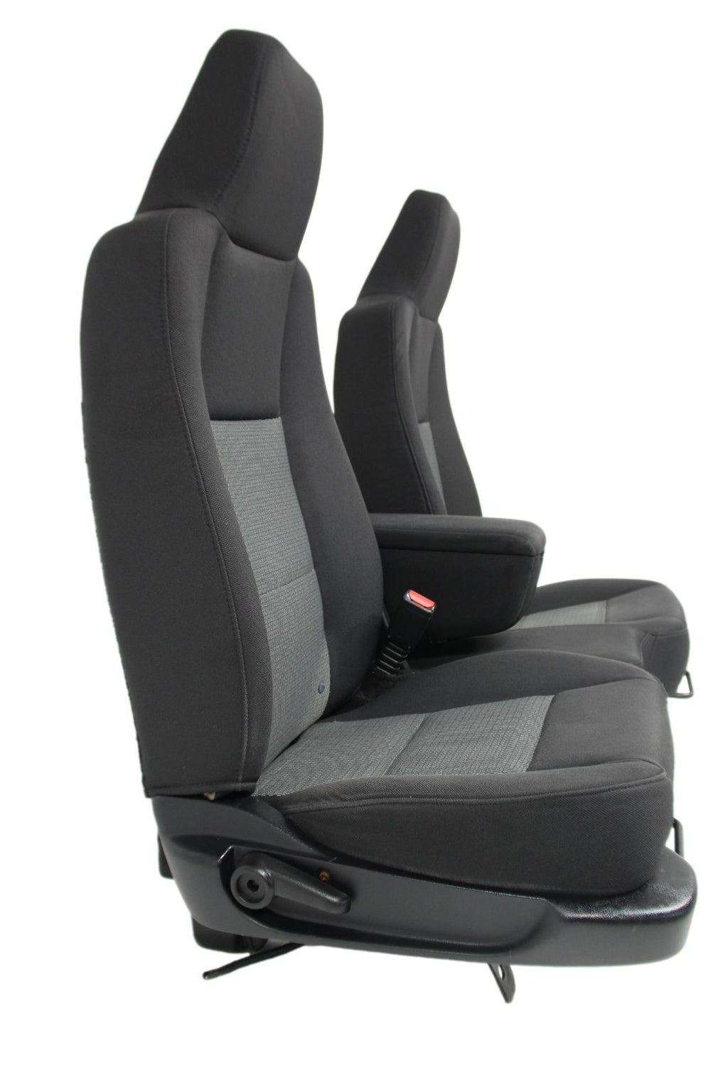 1998 - 2009 Ford Ranger Seats, 60-40 Split Bench, Black Gray Cloth, Extended Cab