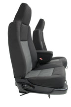 1998 - 2009 Ford Ranger Seats, 60-40 Split Bench, Black Gray Cloth, Extended Cab