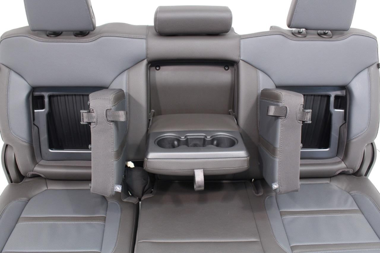 20-22 Sierra Denali Leather Seats Heated Cooled Door Panels Console, Brown Blue