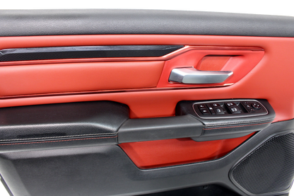 2019 - 2024 Dodge Ram 1500 Rebel Quad Cab Door Panels Set Black Red Switches OEM
