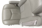 1999-2007 Sierra Silverado Heated Power Leather Seats Pewter Gray, 2-Way Lumbar