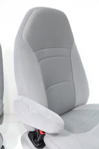 Ford Econoline SEATS E150 E250 E350 front POWERED RV Buckets with LUMBAR GRAY