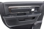 2013 - 2018 DS Ram Door Panels, Crew Cab Laramie Black w/ Switches OEM Mint
