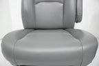 Ford Econoline Front Bucket Seats, Gray Vinyl w/ Folding Armrests, Fits 1997+