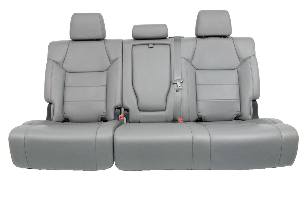 2014 - 2021 Toyota Tundra Seats Set Crewmax, OEM Gray Leather Heated Limited