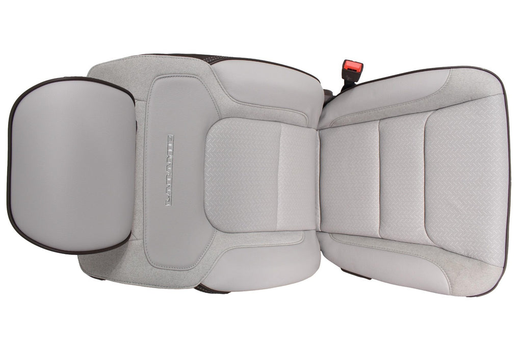 2019 - 2025 Ram 1500 Seats, Crew Cab Set, Laramie Leather, Salt Gray Bison Brown
