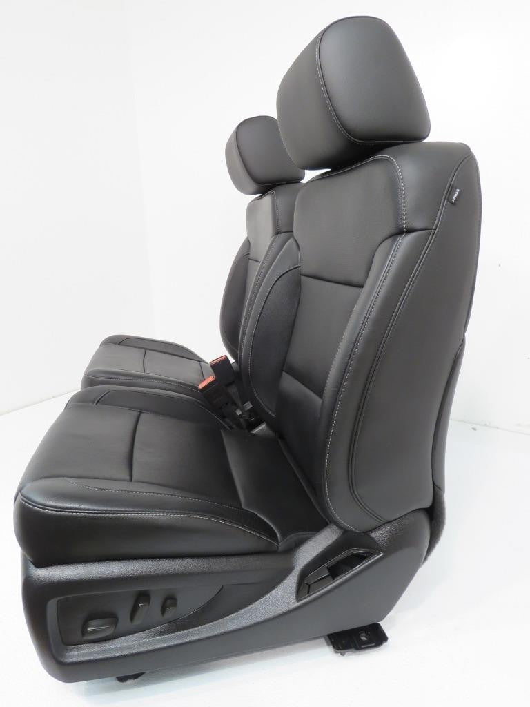 2014-2019 Sierra Chevy Silverado Front Seats, LTZ Black Leather, Heated Cooled