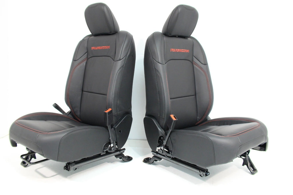 2018-2026 Jeep Wrangler 2dr JL Front & Rear Seats, Rubicon Heated Black Leather