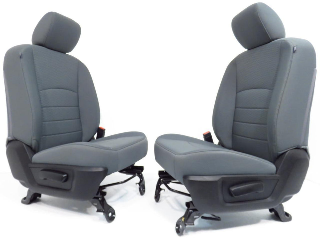 2009 - 2018 Dodge Ram Front Bucket Seats, Diesel Gray Cloth Manual, Fits 02-08!
