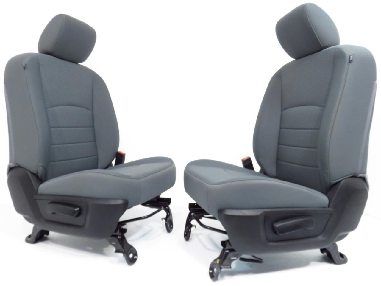 2009 - 2018 Dodge Ram Front Bucket Seats, Diesel Gray Cloth Manual, Fits 02-08!