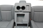 1999 - 2016 Ford Super Duty Steel Gray Vinyl Seats with Center Console Jump Seat