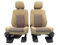 1999 - 2016 Ford Super Duty Front Seats, XLT Adobe Tan Cloth w/Power Driver OEM