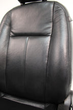 2015 - 2026 Ford Transit Front Seats, Black Leather w/ Heated Power Driver Seat