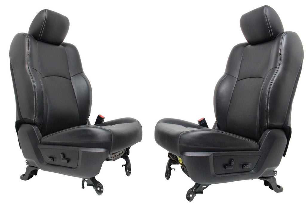 2009 - 2018 Dodge Ram Laramie Black Leather Heated & Cooled Front Seats