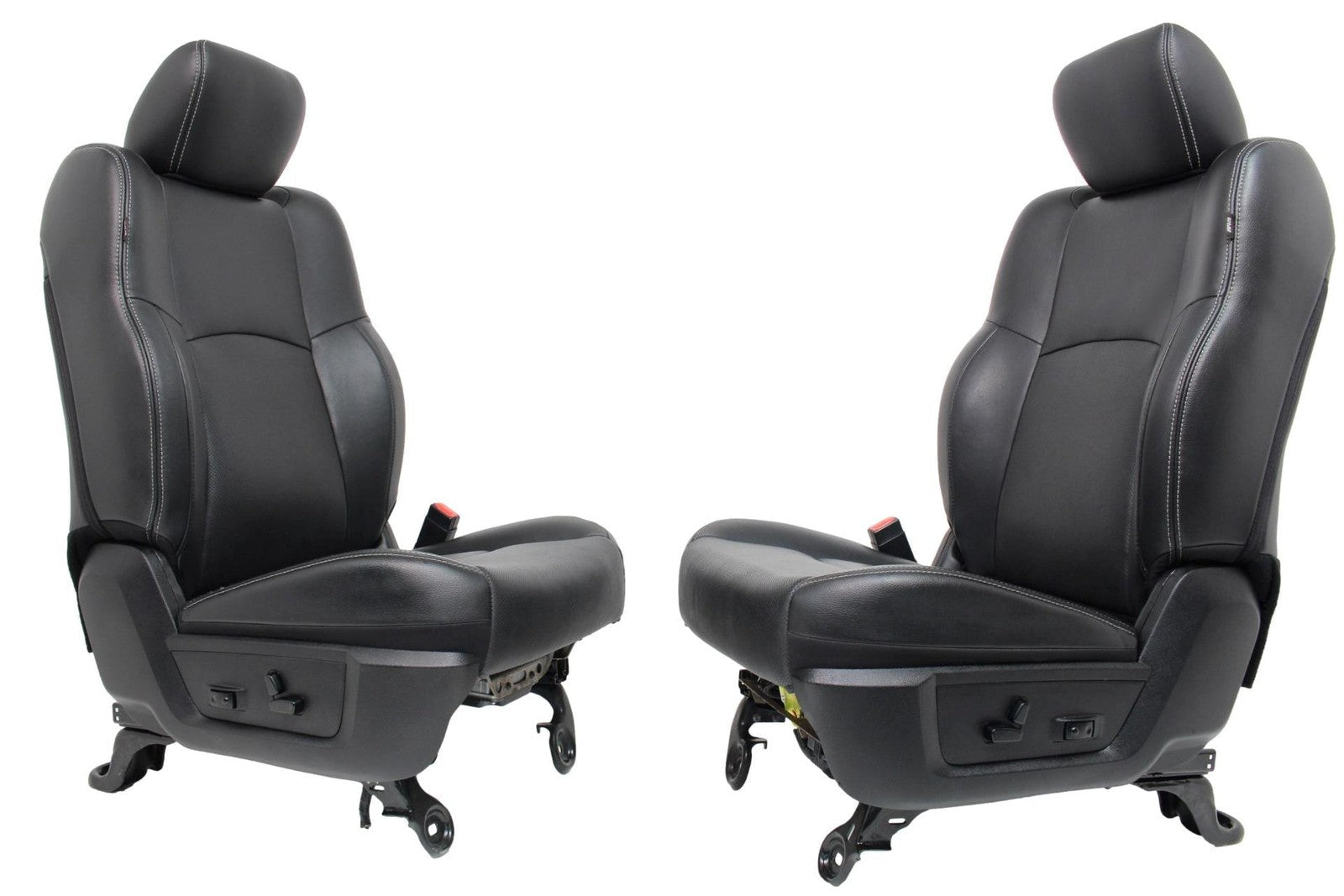 2009 - 2018 Dodge Ram Laramie Black Leather Heated & Cooled Front Seats
