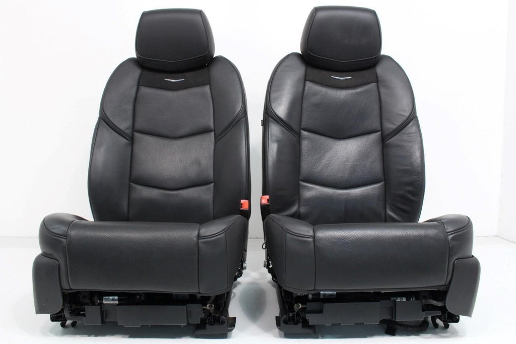 2015-2020 Cadillac Escalade Front Seats, Jet Black Luxury Leather Heated Cooled