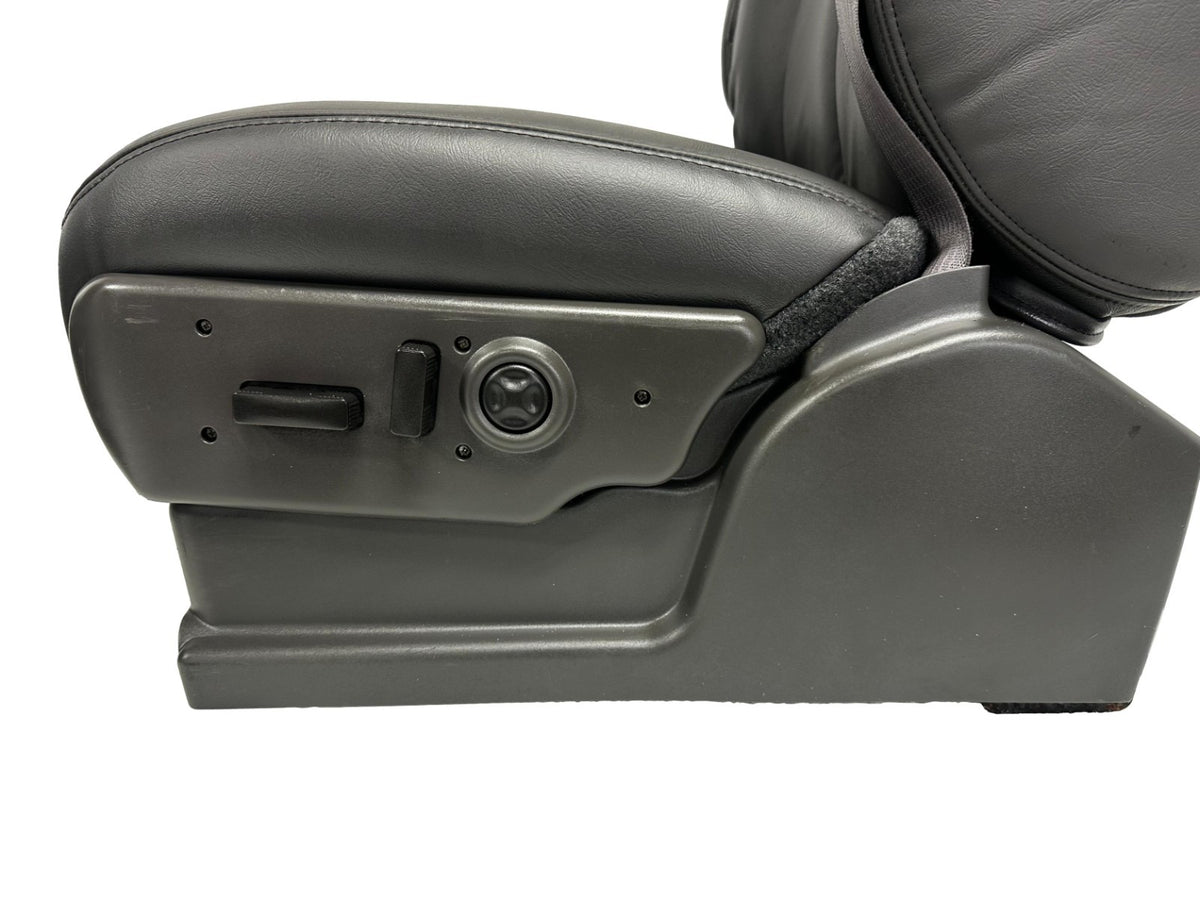NEW 1999 - 2006 Chevy Silverado Front Seats, LT Leather Dark Pewter Power Heated