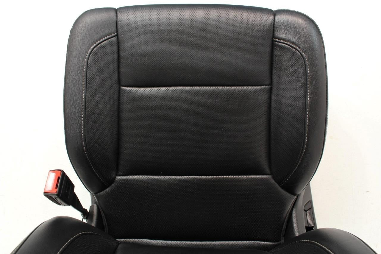 2014 - 2019 GM Sierra Silverado LTZ Front Seats, Black Leather, Heated Cooled