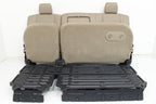 1999 - 2007 Ford Super Duty Crew Seats Set, Power Heat Bucket Tan Leather Lariat