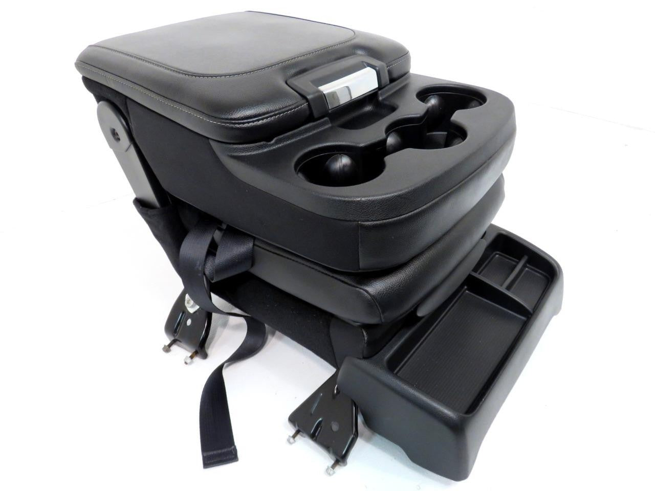 2009 - 2018 Ram Center Jump Seat, Black Leather Laramie, w/ Install Kit & Trim