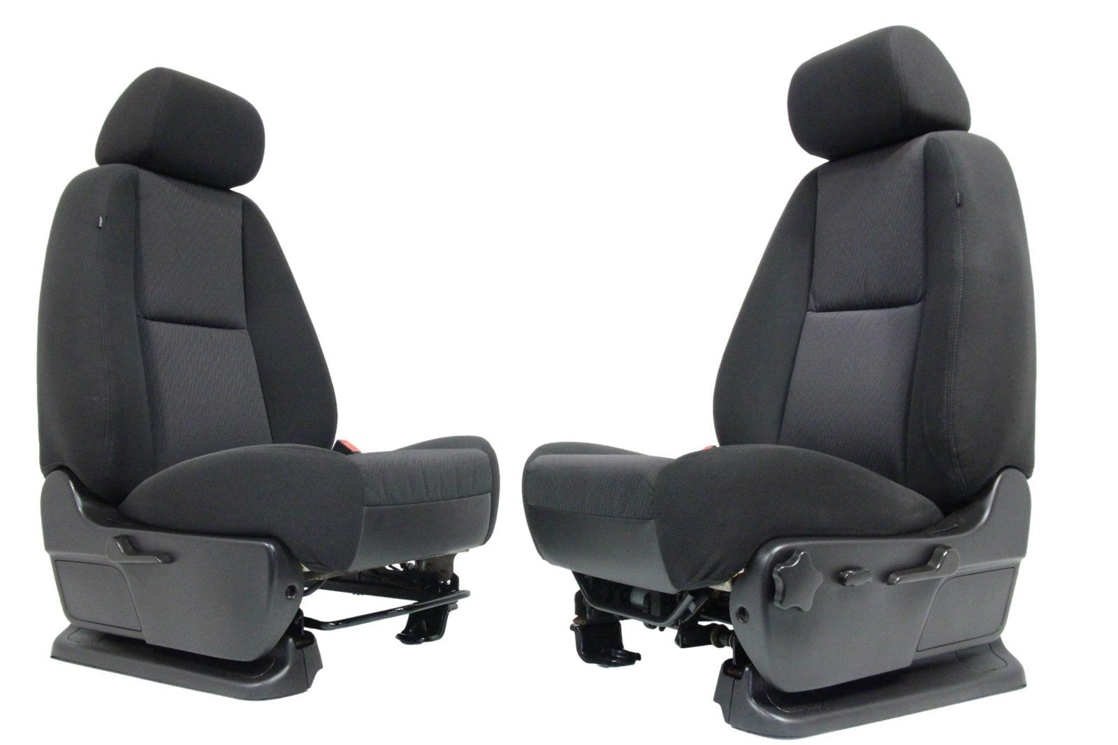 2007 - 2014 GM Silverado Tahoe Suburban Front Seats, LT Powered Black Cloth OEM