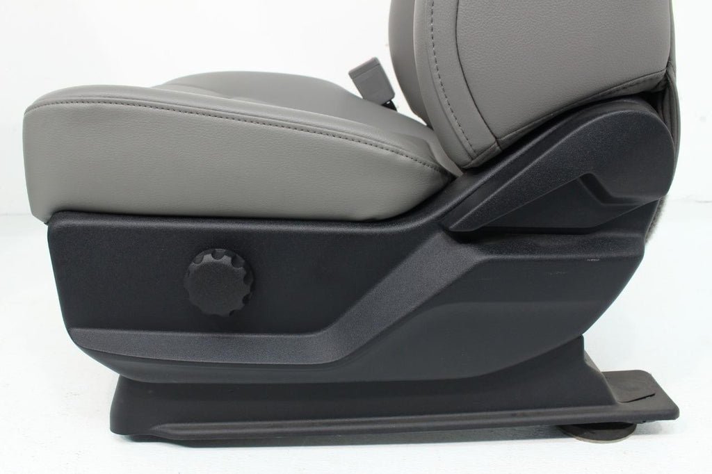 2015 - 2022 Ford F150 & Super Duty Front Seat Pair, All Cabs XL Earth Gray Vinyl