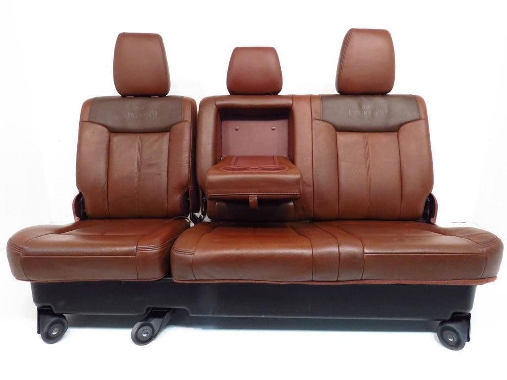 1999 - 2016 Ford Super Duty Seats Set, King Ranch Leather Power Heat Cool Crew