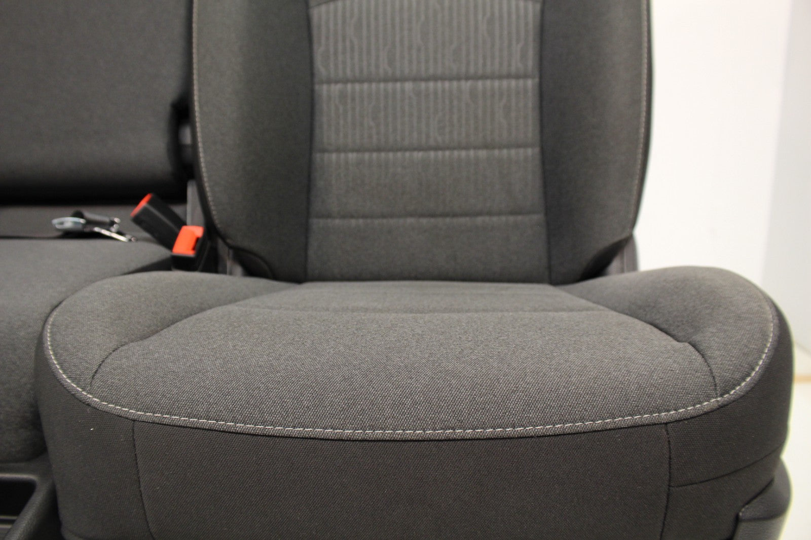 2019-2024 Ram Classic Front Seats, Diesel Gray Black Cloth, Manual w/ Jump Seat